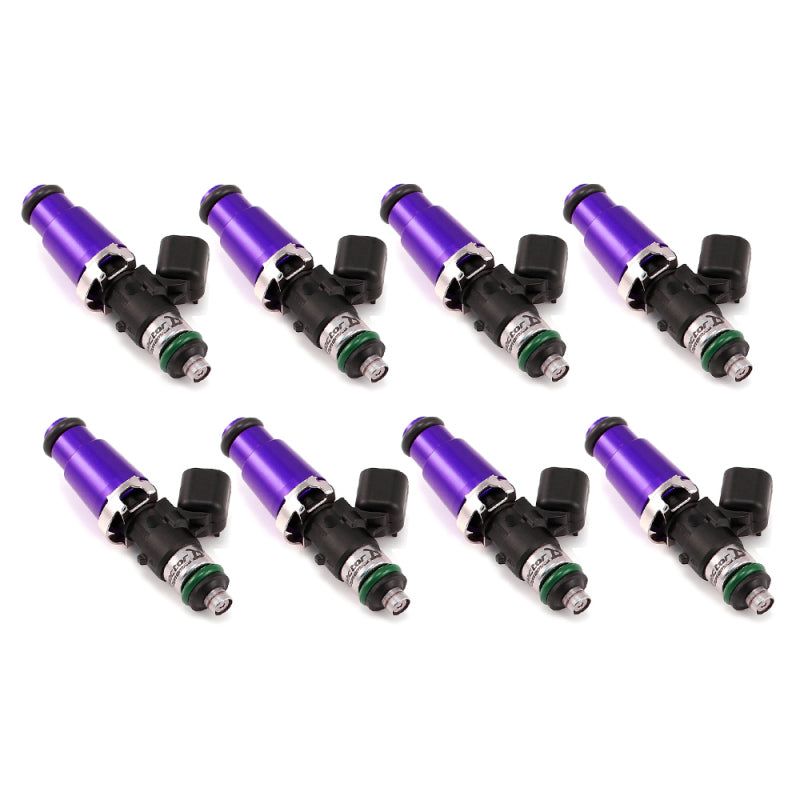 Injector Dynamics 1700cc Injectors - 60mm Length - 14mm Purple Top - 14mm Lower O-Ring (Set of 8)-Fuel Injector Sets - 8Cyl-Injector Dynamics-IDX1700.60.14.14.8-SMINKpower Performance Parts