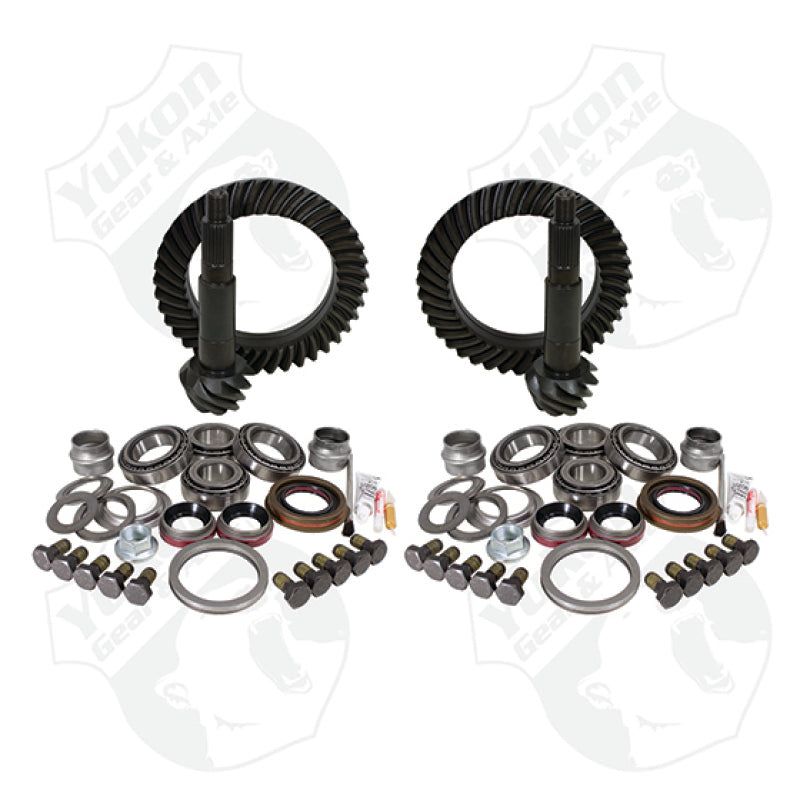 Yukon Gear & Install Kit Package For Jeep JK Rubicon in a 4.56 Ratio - SMINKpower Performance Parts YUKYGK054 Yukon Gear & Axle