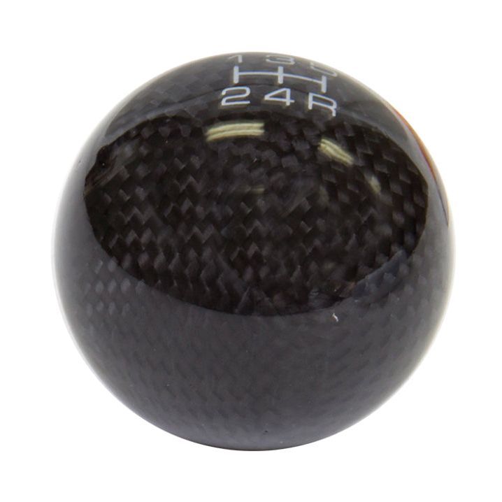 NRG Universal Ball Style Shift Knob (No Logo) - Black Carbon Fiber (5 Speed Pattern) - SMINKpower Performance Parts NRGSK-300BC-2 NRG