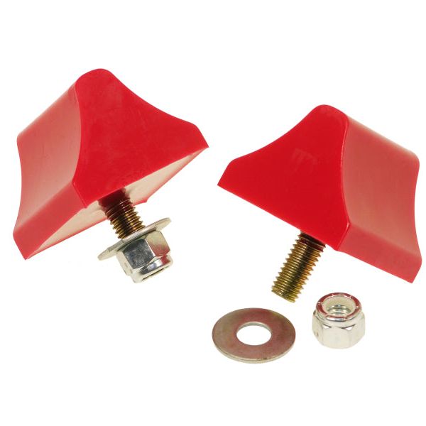 Prothane Universal Bump Stop 1-3/8 X 2 X 2-1/4 Wedge - Red-Bump Stops-Prothane-PRO19-1303-SMINKpower Performance Parts