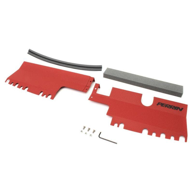 Perrin 15-21 WRX/STI Radiator Shroud (Without OEM Intake Scoop) - Red - SMINKpower Performance Parts PERPSP-ENG-512-2RD Perrin Performance