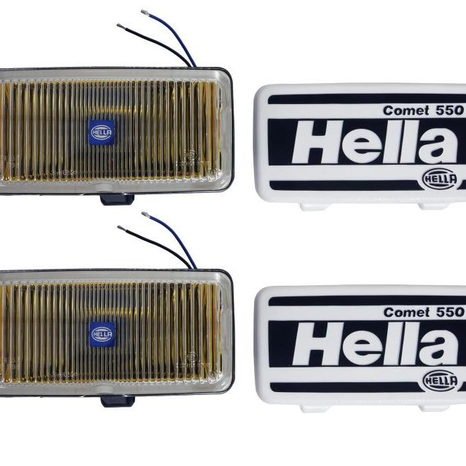 Hella 550 Series 55W 12V H3 Fog Lamp Kit - Amber-Fog Lights-Hella-HELLA005700681-SMINKpower Performance Parts