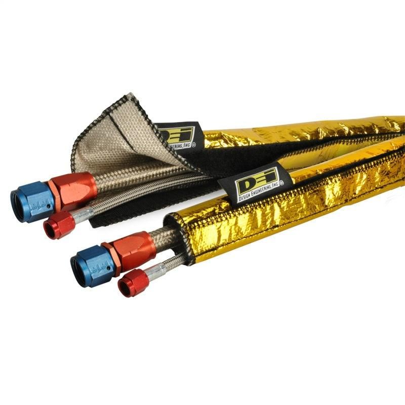 DEI Heat Shroud 1/2in to 1-1/4in I.D. x 3ft - Gold - SMINKpower Performance Parts DEI10458 DEI
