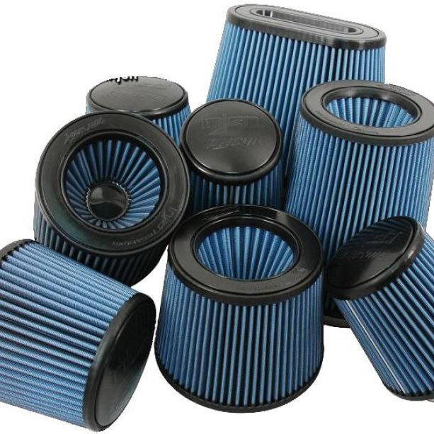 Injen AMSOIL Ea Nanofiber Dry Air Filter - 3 Filter 5 Base / 4 7/8 Tall / 4 Top - SMINKpower Performance Parts INJX-1020-BB Injen