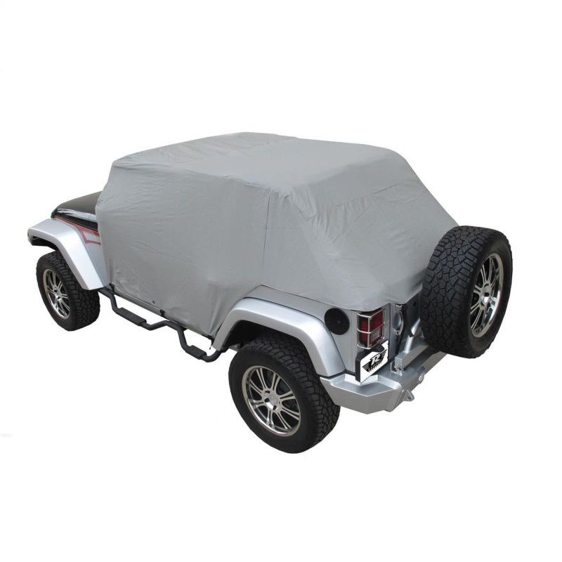 Rampage 2007-2018 Jeep Wrangler(JK) Unlimited Cab Cover With Door Flaps - Grey-Car Covers-Rampage-RAM1164-SMINKpower Performance Parts