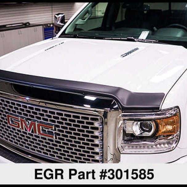 EGR 14+ GMC Sierra Superguard Hood Shield - Matte (301585)-Body Side Moldings-EGR-EGR301585-SMINKpower Performance Parts