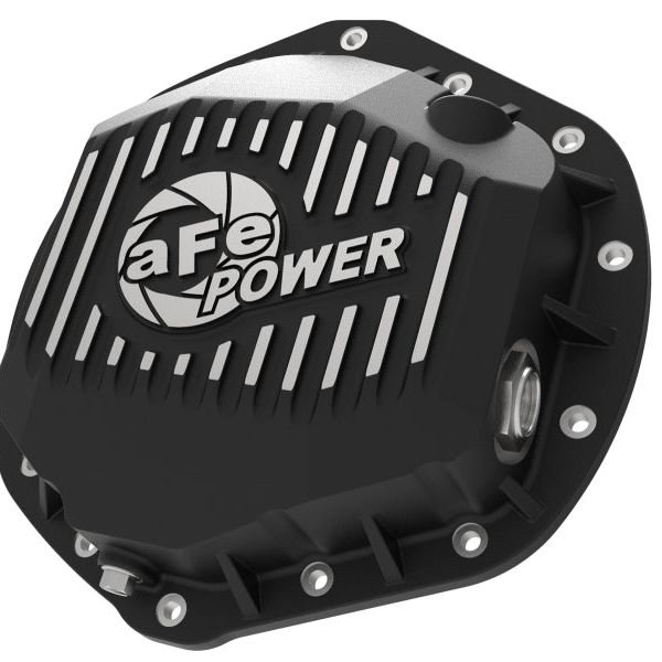 aFe Power Pro Series Rear Differential Cover Black w/ Machined Fins 14-18 Dodge Trucks 2500/3500 - SMINKpower Performance Parts AFE46-70392 aFe