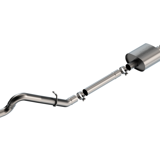 Borla 21-22 Ford Bronco 2.3L 2DR/4DR T-304 Stainless Steel Cat-Back S-Type Exhaust - Brushed - SMINKpower Performance Parts BOR140898 Borla