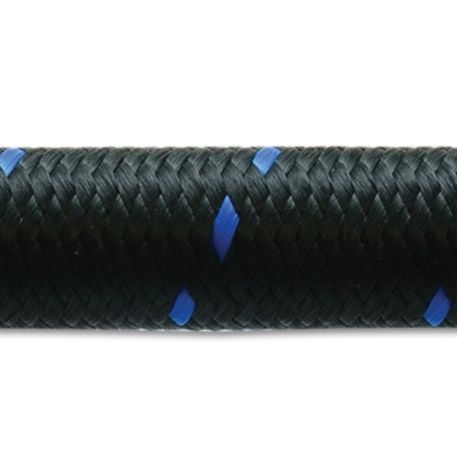 Vibrant -10 AN Two-Tone Black/Blue Nylon Braided Flex Hose (5 foot roll)-Hoses-Vibrant-VIB11990B-SMINKpower Performance Parts
