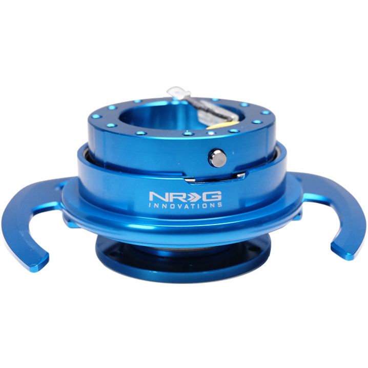 NRG Quick Release Kit Gen 4.0 - Blue Body / Blue Ring w/ Handles-Quick Release Adapters-NRG-NRGSRK-700BL-SMINKpower Performance Parts