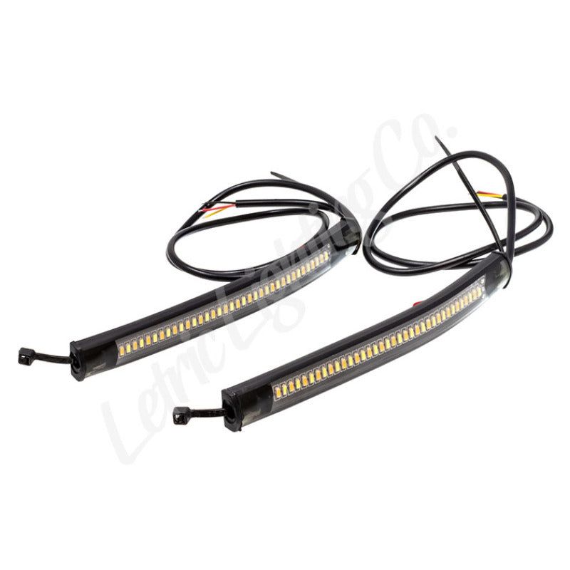 Letric Lighting Flexible White Running Amber Switchback Turn Signal Strips - SMINKpower Performance Parts LETLLC-FTS Letric Lighting