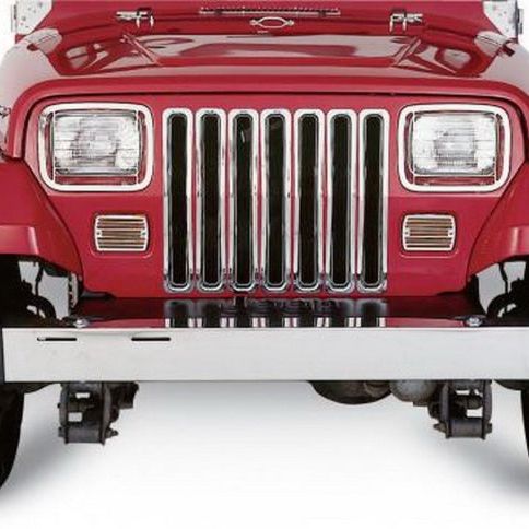 Rampage 1987-1995 Jeep Wrangler(YJ) Grille Inserts - Chrome-Grilles-Rampage-RAM7509-SMINKpower Performance Parts