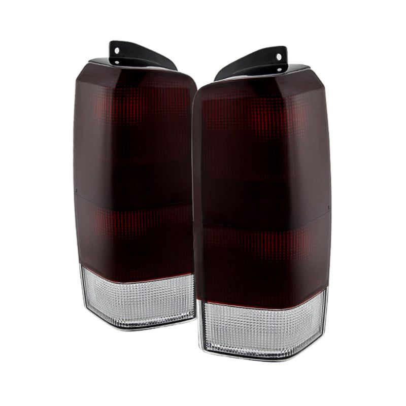 Xtune Jeep Cherokee 1997-2001 OEM Style Tail Lights Red Smoked ALT-JH-JC97-OE-RSM-Tail Lights-SPYDER-SPY9029868-SMINKpower Performance Parts