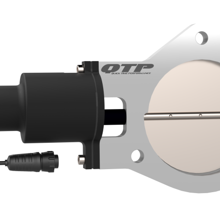 QTP 4in Bolt-On QTEC Electric Cutout Valve - Single-Exhaust Cutouts-QTP-QTPQTEC40-SMINKpower Performance Parts