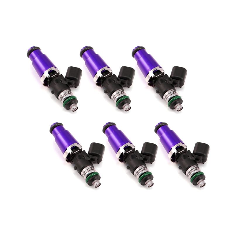 Injector Dynamics 1340cc Injectors - 60mm Length - 14mm Purple Top - 14mm Lower O-Ring (Set of 6)-Fuel Injector Sets - 6Cyl-Injector Dynamics-IDX1300.60.14.14.6-SMINKpower Performance Parts