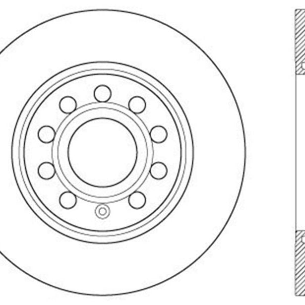 StopTech Drilled Sport Brake Rotor-Brake Rotors - Drilled-Stoptech-STO128.33131R-SMINKpower Performance Parts