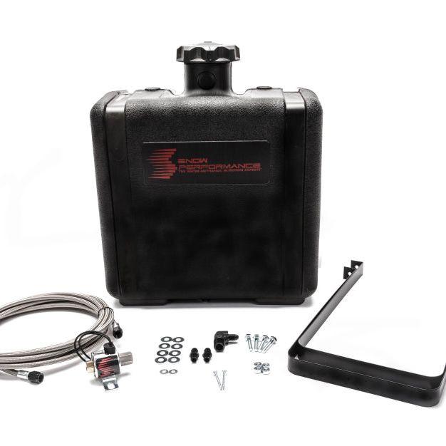 Snow Performance Water Tank Upgrade 7gal (w/Braided SS Line/Brackets/Solenoid/4AN Fittings) - SMINKpower Performance Parts SNOSNO-40016-BRD Snow Performance