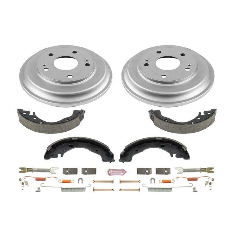 Power Stop 06-11 Honda Civic Coupe Rear Autospecialty Drum Kit - SMINKpower Performance Parts PSBKOE15397DK PowerStop