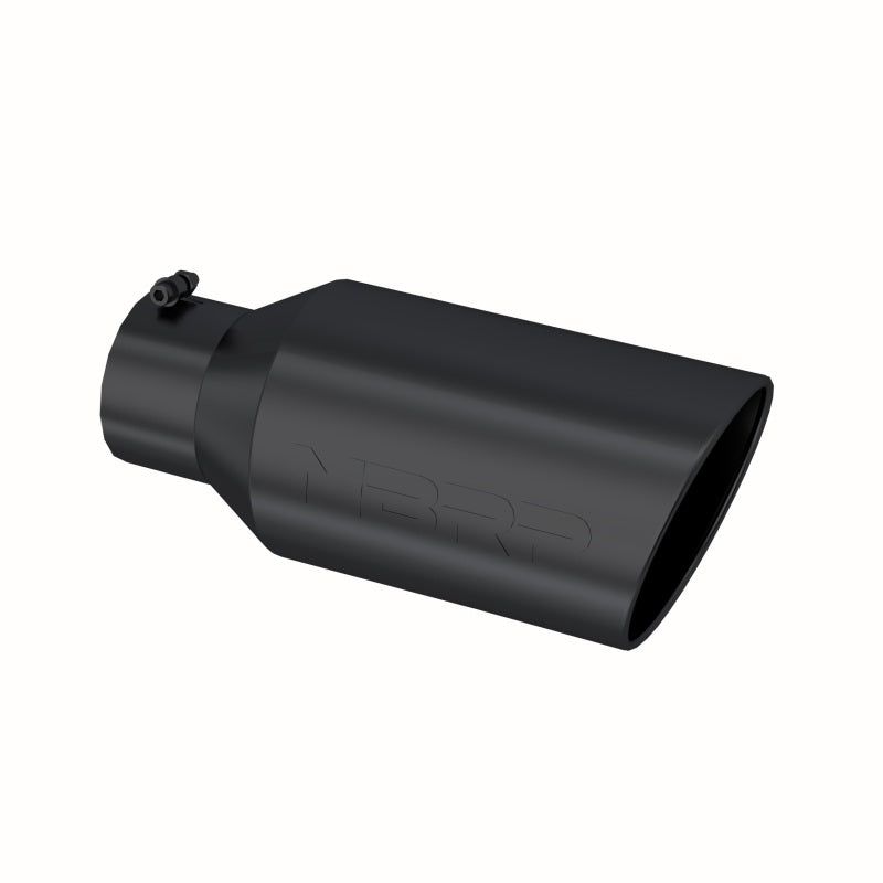 MBRP Universal Tip 8in OD Rolled End 5in Inlet 18in Length T304 - Black-Tips-MBRP-MBRPT5129BLK-SMINKpower Performance Parts