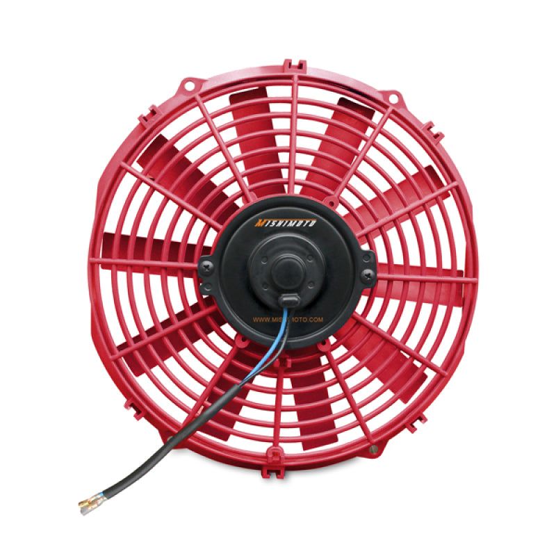 Mishimoto 12 Inch Red Electric Fan 12V-Fans & Shrouds-Mishimoto-MISMMFAN-12RD-SMINKpower Performance Parts
