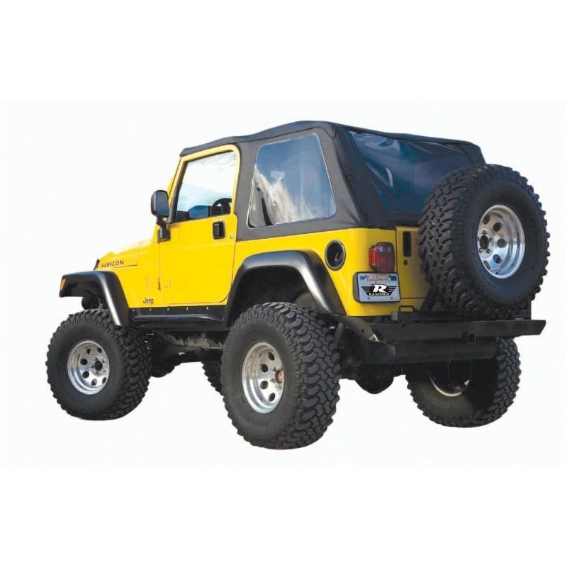 Rampage 1997-2006 Jeep Wrangler(TJ) Excludes LJ Unlimited Frameless Soft Top Kit - Black Diamond-Soft Tops-Rampage-RAM109535-SMINKpower Performance Parts