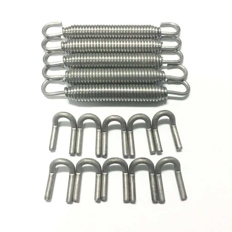Ticon Industries Black Silicone Titanium Spring Tab and Spring Kit (10 Tabs/5 Springs) - 5 Pack-Exhaust Hooks-Ticon-TIC108-00215-1101-SMINKpower Performance Parts
