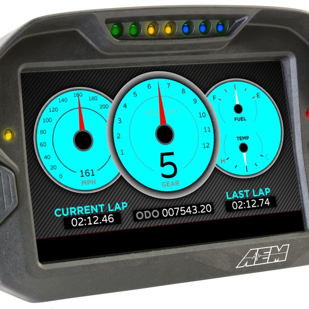 AEM CD-7 Non Logging Race Dash Carbon Fiber Digital Display (CAN Input Only)-Gauges-AEM-AEM30-5700-SMINKpower Performance Parts