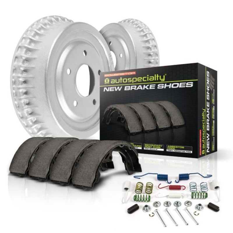 Power Stop 62-68 Ford Fairlane Rear Autospecialty Drum Kit - SMINKpower Performance Parts PSBKOE15268DK PowerStop