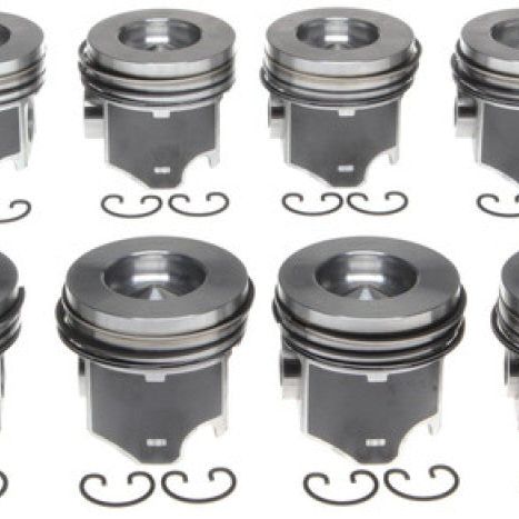 Mahle OE Ford IHC T444E 445 V8 7.3L Powerstroke Direct Injection Turbo .010 Piston Set (Set of 8) - SMINKpower Performance Parts MHL2243163010 Mahle OE