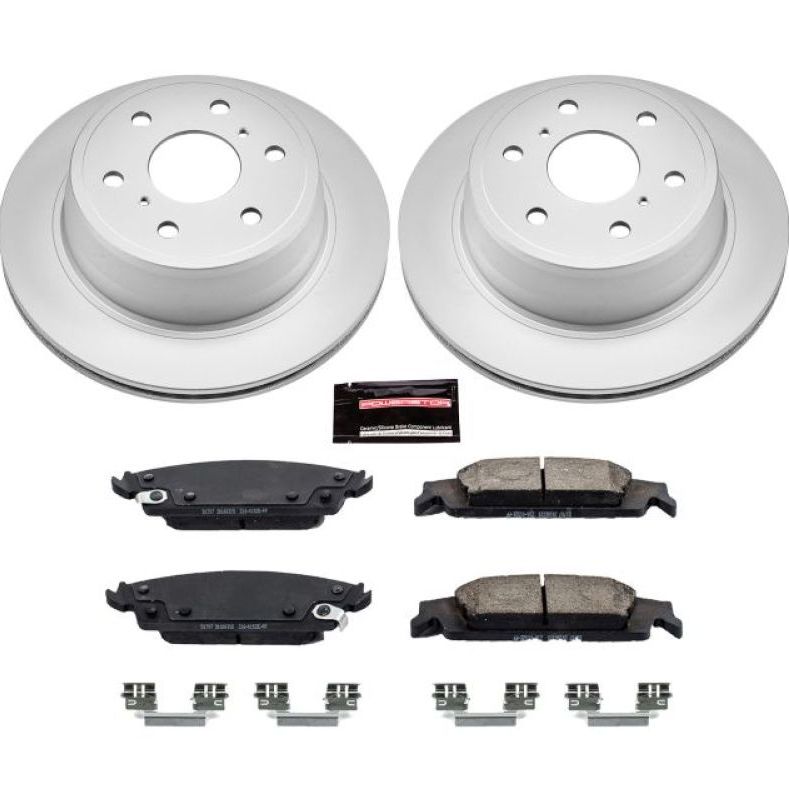Power Stop 15-19 Cadillac Escalade Rear Z17 Evolution Geomet Coated Brake Kit - SMINKpower Performance Parts PSBCRK6562 PowerStop