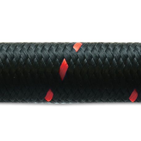 Vibrant -10 AN Two-Tone Black/Red Nylon Braided Flex Hose (10 foot roll) - SMINKpower Performance Parts VIB11970R Vibrant