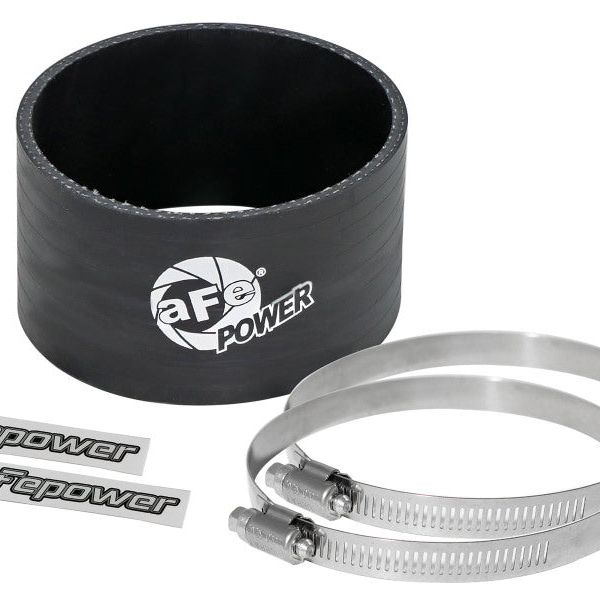 aFe Magnum FORCE CAI Univ. (3-1/2in ID x 2in L) Straight Coupler - Black - SMINKpower Performance Parts AFE59-00035 aFe