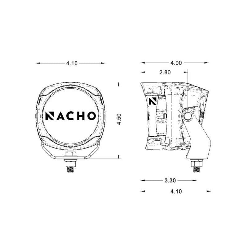 ARB NACHO Quatro Spot 4in. Offroad LED Light - Pair-Driving Lights-ARB-ARBPM431-SMINKpower Performance Parts