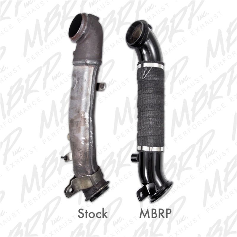 MBRP 11-13 Chev/GMC 6.6L Duramax 3in Turbo Down Pipe Black-Downpipes-MBRP-MBRPGM8427-SMINKpower Performance Parts