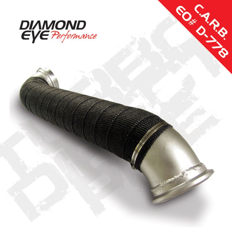 Diamond Eye TURBO-DIRECT 3in AL CHEVY/GMC LLY LBZ LLM DURAMAX 04-10-Downpipes-Diamond Eye Performance-DEP321056-SMINKpower Performance Parts