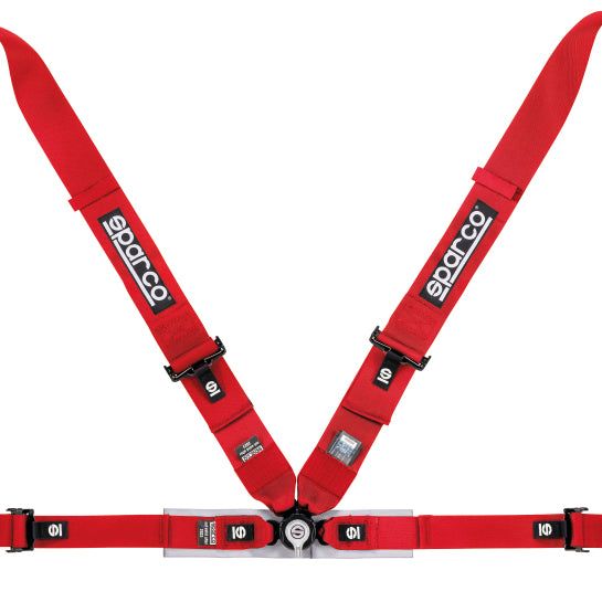 Sparco Belt 4Pt 3in/2in Competition Harness - Red - SMINKpower Performance Parts SPA04716M1RS SPARCO