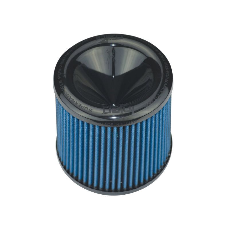 Injen AMSOIL Replacement Nanofiber Dry Air FIlter 5in Flange Diameter/6.5in Base/6in Height/70 Pleat-Air Filters - Drop In-Injen-INJX-1046-BB-SMINKpower Performance Parts