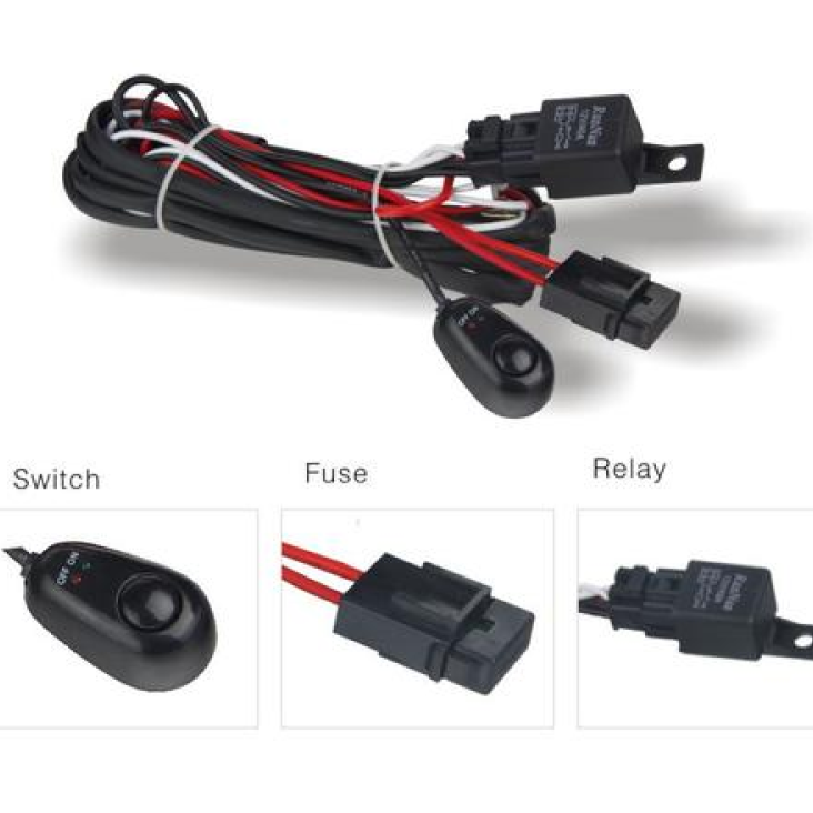 DV8 Offroad Wiring Harness w/ Relay & Switch-Wiring Harnesses-DV8 Offroad-DVEWIRE HARNESS-SMINKpower Performance Parts