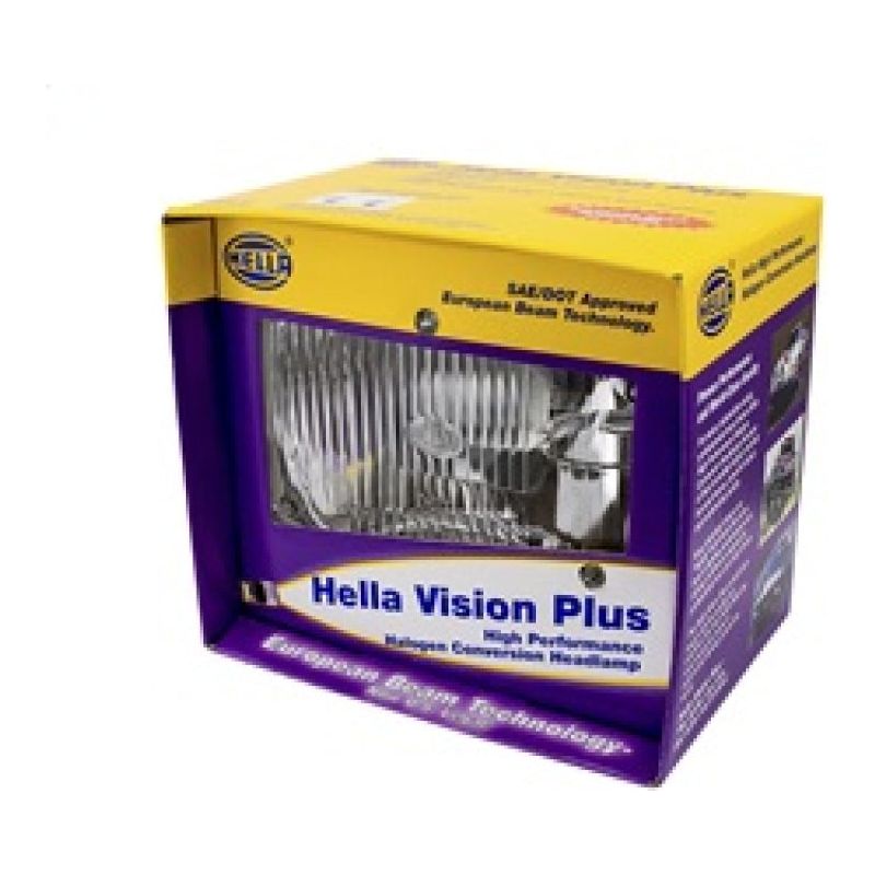 Hella Vision Plus 8in x 6in Sealed Beam Conversion Headlamp - Single Lamp-Driving Lights-Hella-HELLA003427291-SMINKpower Performance Parts