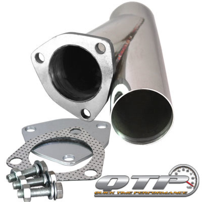 QTP 2.5in Weld-On QTEC Exhaust Cutout Y-Pipe-Y Pipes-QTP-QTP10250-SMINKpower Performance Parts