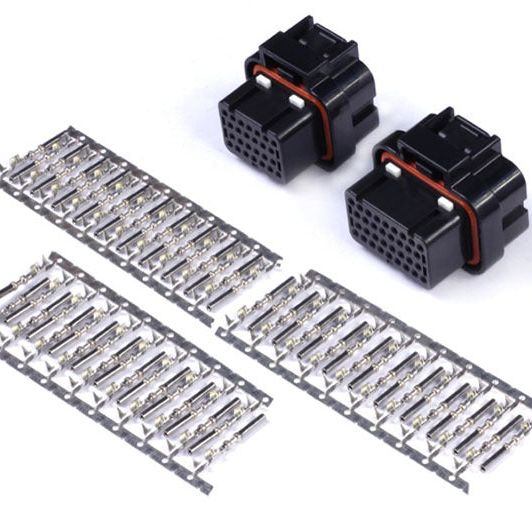 Haltech AMP 26 & 34 Pin 4 Row 3 Keyway Superseal Connector Set Plug & Pins-Wiring Connectors-Haltech-HALHT-030001-SMINKpower Performance Parts