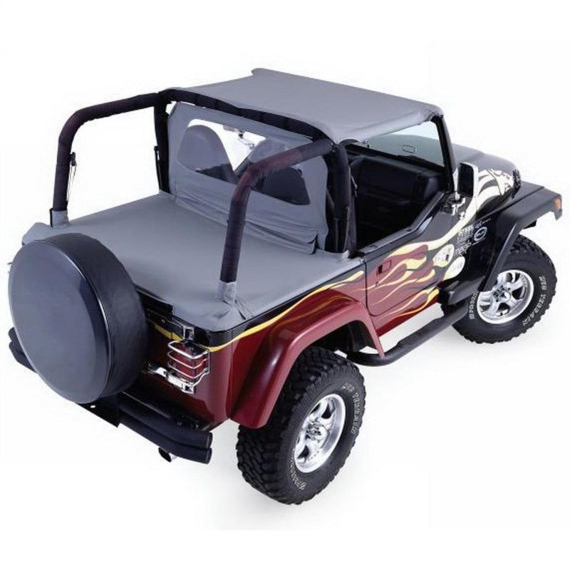 Rampage 1992-1995 Jeep Wrangler(YJ) Cab Soft Top And Tonneau Cover - Black Denim-Soft Tops-Rampage-RAM993015-SMINKpower Performance Parts