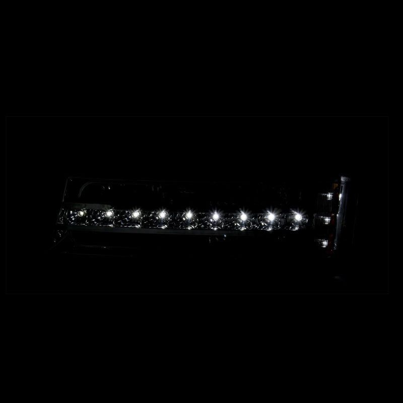 ANZO 2003-2006 Chevrolet Silverado 1500 LED Parking Lights Black w/ Amber Reflector-Lights Corner-ANZO-ANZ511067-SMINKpower Performance Parts