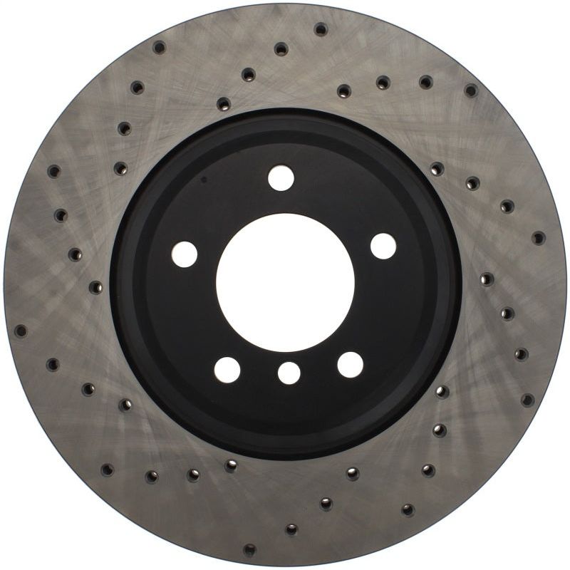 StopTech 07-10 BMW 335i Cross Drilled Right Front Rotor-Brake Rotors - Drilled-Stoptech-STO128.34093R-SMINKpower Performance Parts