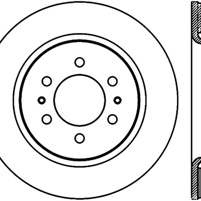 StopTech Slotted Sport Brake Cryo Rotor 07-12 Ford Expediton-Brake Rotors - Slotted-Stoptech-STO126.65119CSR-SMINKpower Performance Parts