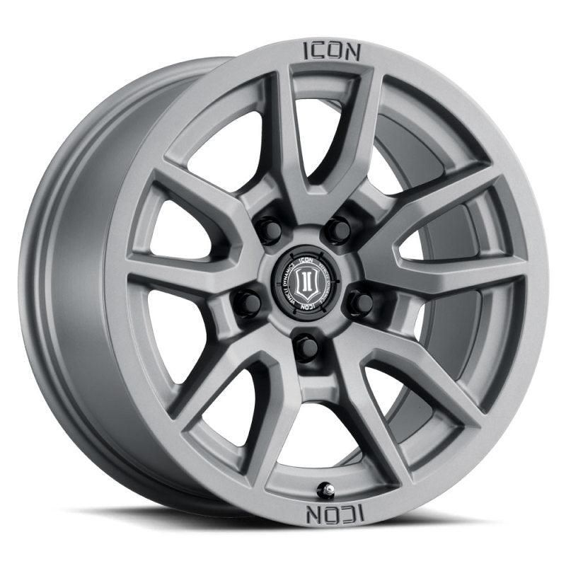 ICON Vector 5 17x8.5 5x150 25mm Offset 5.75in BS 110.1mm Bore Titanium Wheel - SMINKpower Performance Parts ICO2617855557TT ICON