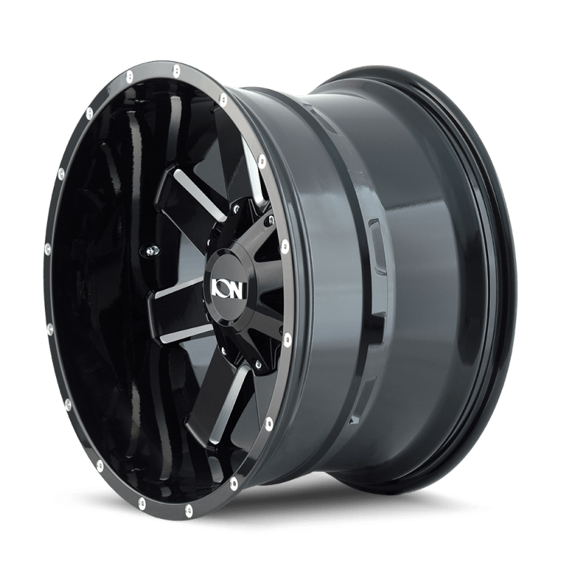 ION Type 141 17x9 / 6x135 BP / 18mm Offset / 106mm Hub Gloss Black Milled Wheel - SMINKpower Performance Parts ION141-7937M18 ION Wheels