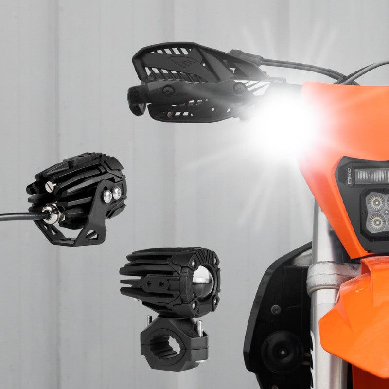 XK Glow 2in Dual Mode LED Driving Light Kit for Motorcycles, UTVs & ATVs - SMINKpower Performance Parts XKGXK034021 XKGLOW