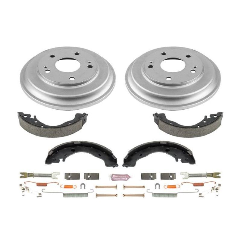 Power Stop 12-15 Honda Civic Coupe Rear Autospecialty Drum Kit - SMINKpower Performance Parts PSBKOE15398DK PowerStop