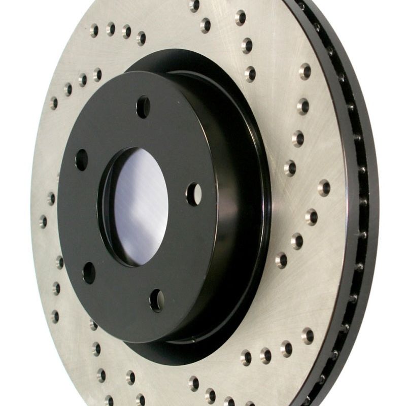 StopTech Drilled Sport Brake Rotor-Brake Rotors - Drilled-Stoptech-STO128.33098R-SMINKpower Performance Parts